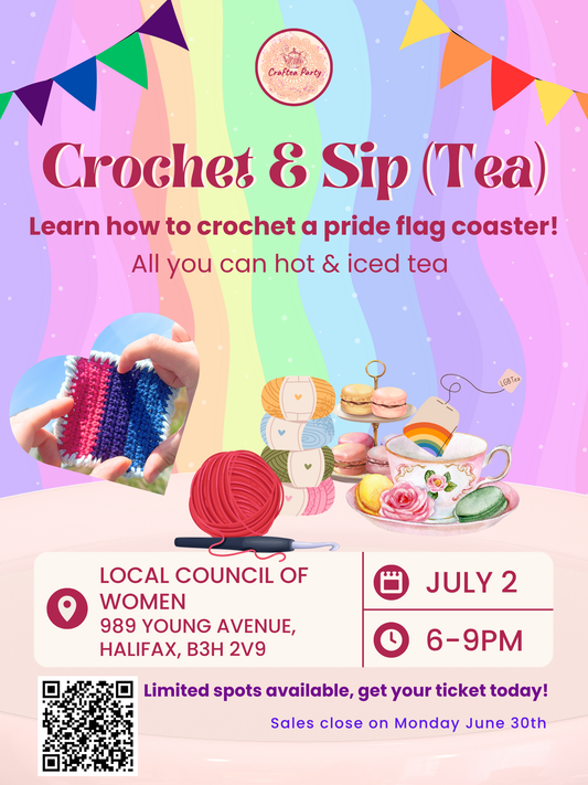 Crochet & Sip (Tea) for Pride!🌈